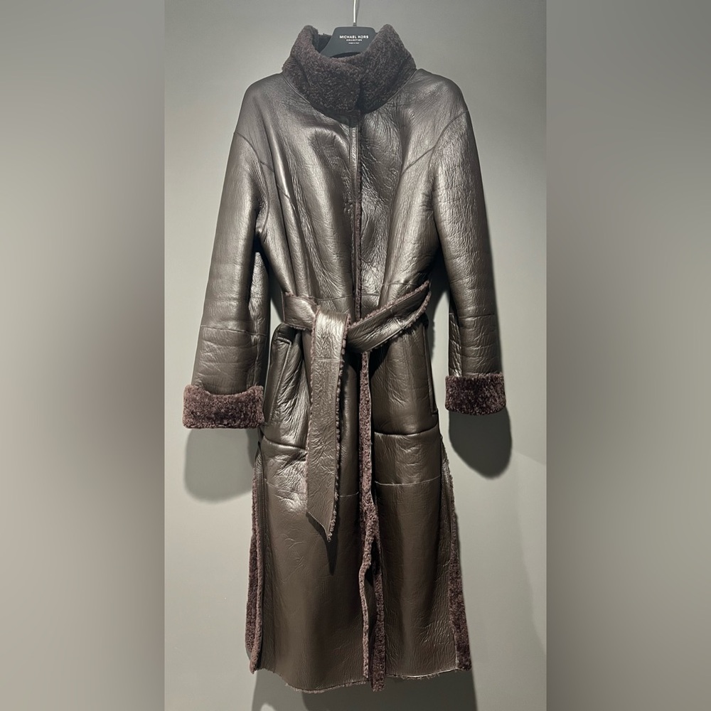 Michael Kors Collection Reversible Shearling Coat… - image 1